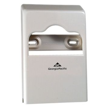 SEAT COVER DISPENSER 1/4 FOLD SAFE T GARD WHITE PLASTIC
